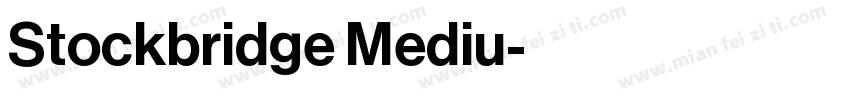Stockbridge Mediu字体转换